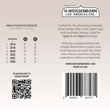 Load image into Gallery viewer, WB56 Premium Weissenborn Strings - Open D &amp; Open G - 3-Pack, 5-Pack, 10-Pack
