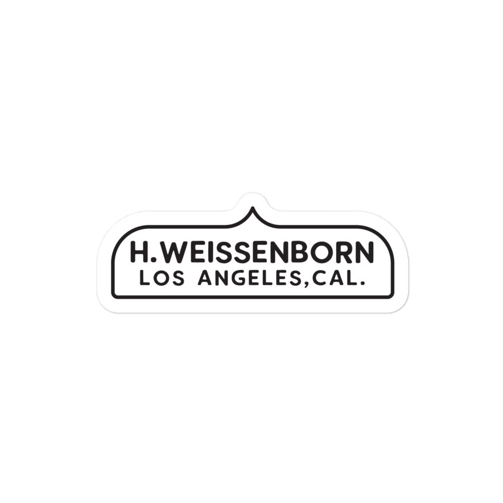 H. Weissenborn Sticker