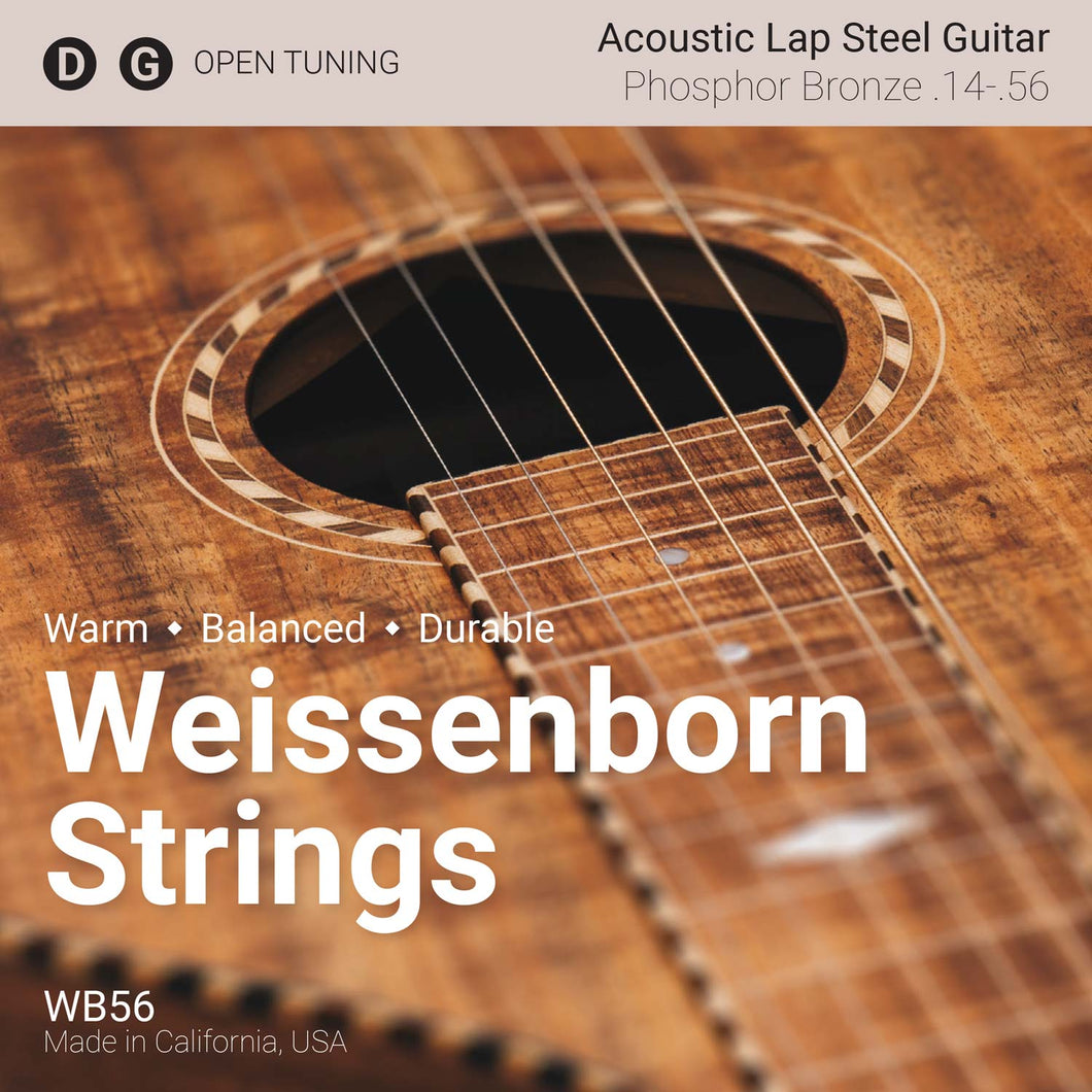 WB56 Premium Weissenborn Strings - Open D & Open G - 3-Pack, 5-Pack, 10-Pack